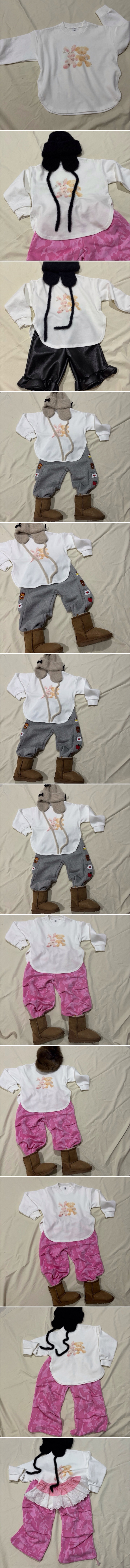 Bobo j - Korean Women Fashion - #momslook - Bunny Bear Tee (ADULT) - 2
