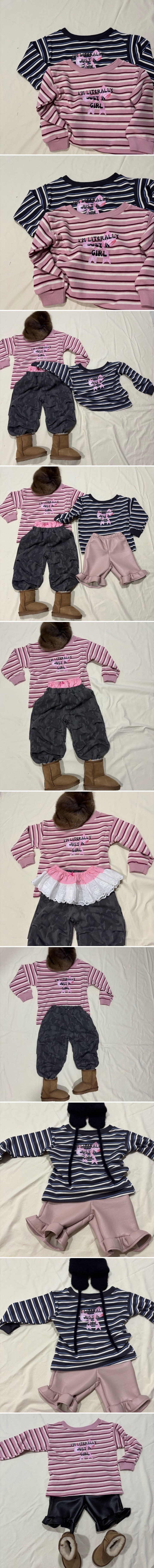 Bobo j - Korean Women Fashion - #womensfashion - Boat Neck Stripe Tee (ADULT) - 2
