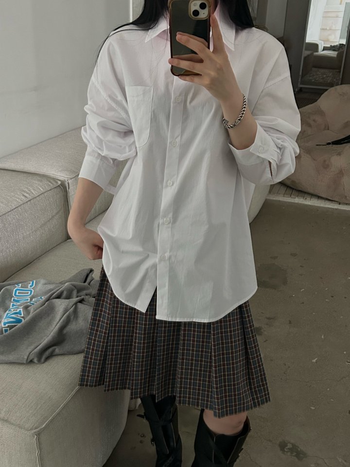 Buckle - Korean Women Fashion - #momslook - Lloyd Cotton Shirt