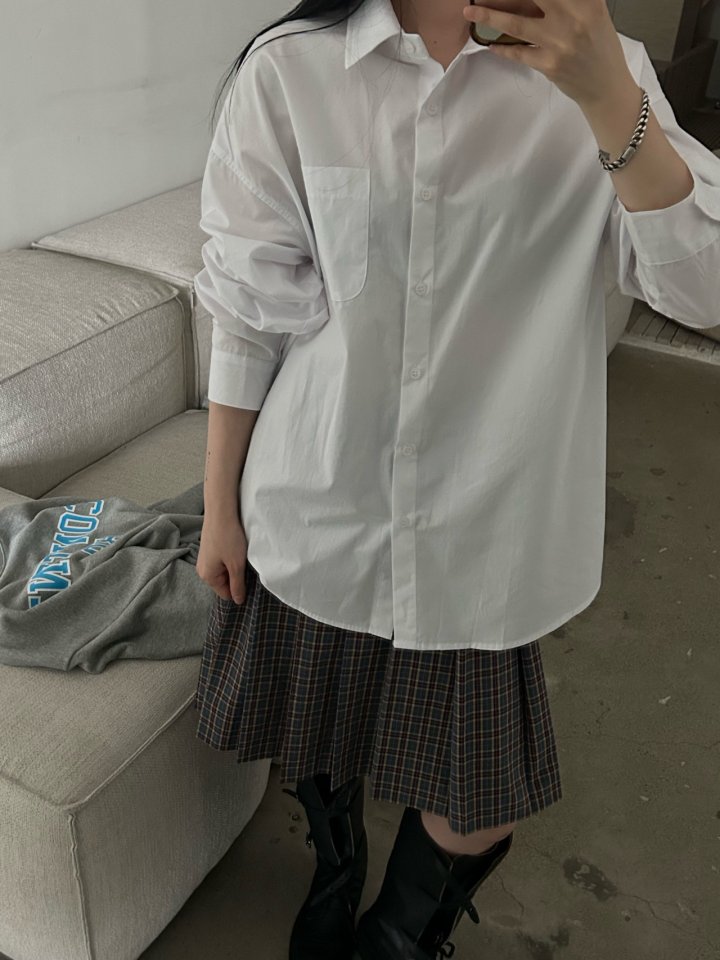 Buckle - Korean Women Fashion - #momslook - Lloyd Cotton Shirt - 2