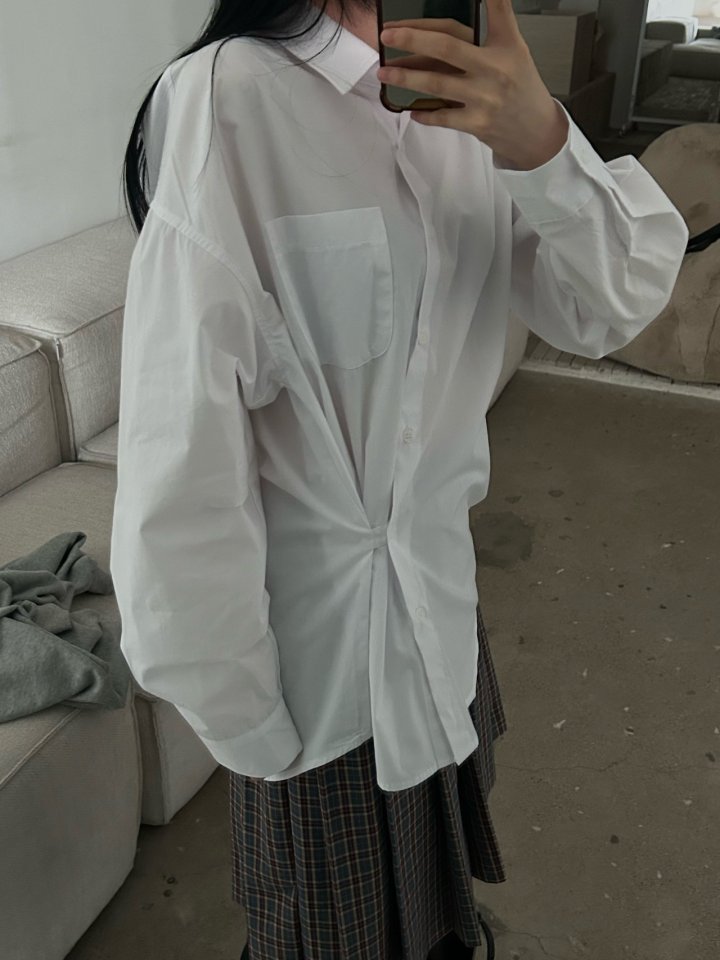 Buckle - Korean Women Fashion - #momslook - Lloyd Cotton Shirt - 3