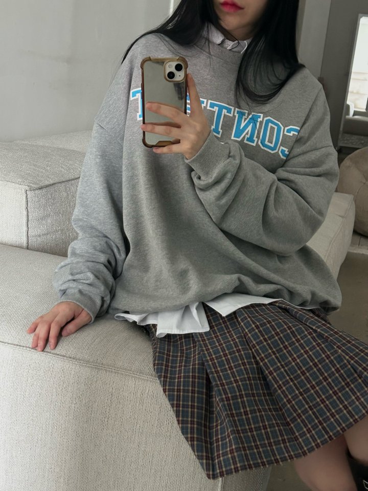 Buckle - Korean Women Fashion - #momslook - Content Sweatshirt