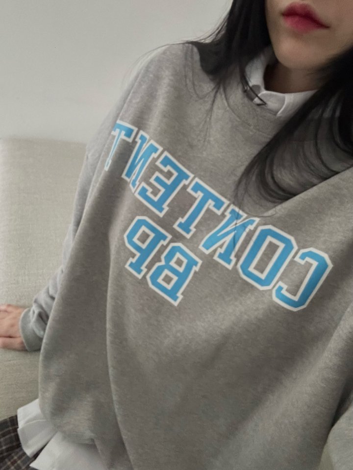 Buckle - Korean Women Fashion - #momslook - Content Sweatshirt - 2