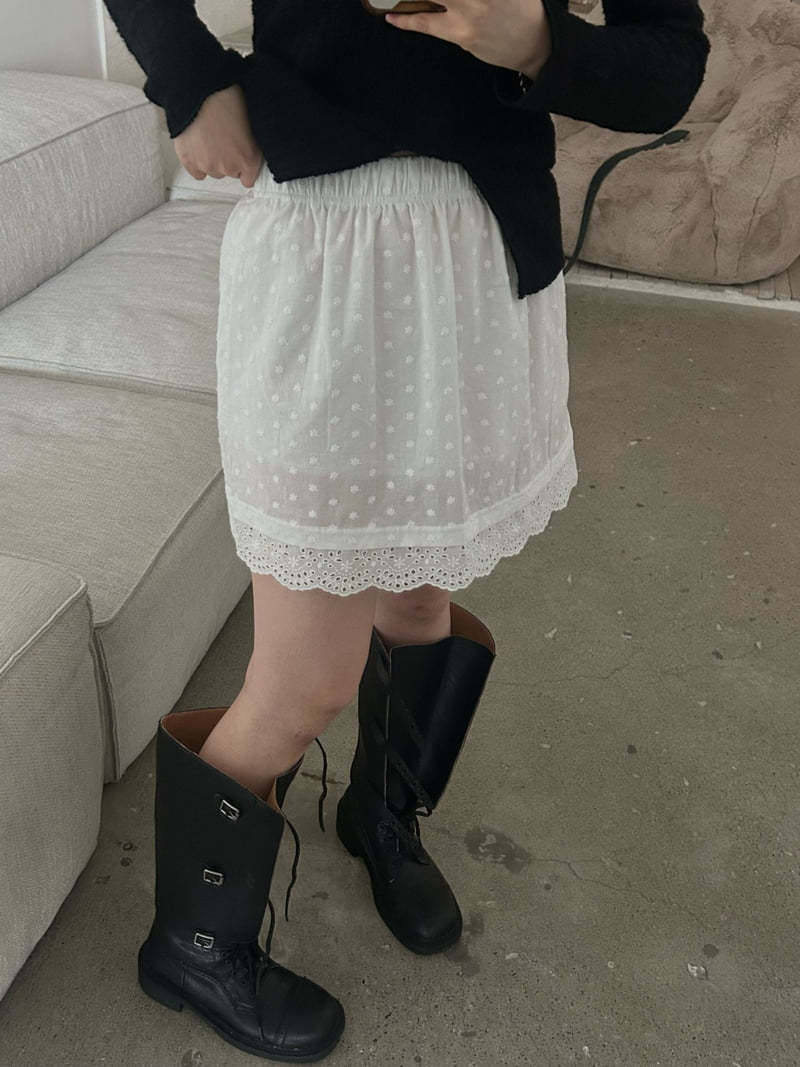 Buckle - Korean Women Fashion - #momslook - Flower Bloom Skirt - 11