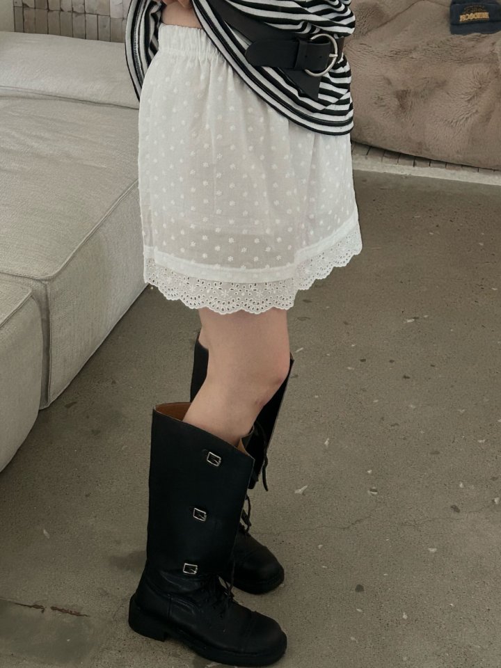 Buckle - Korean Women Fashion - #pursuepretty - Flower Bloom Skirt - 3