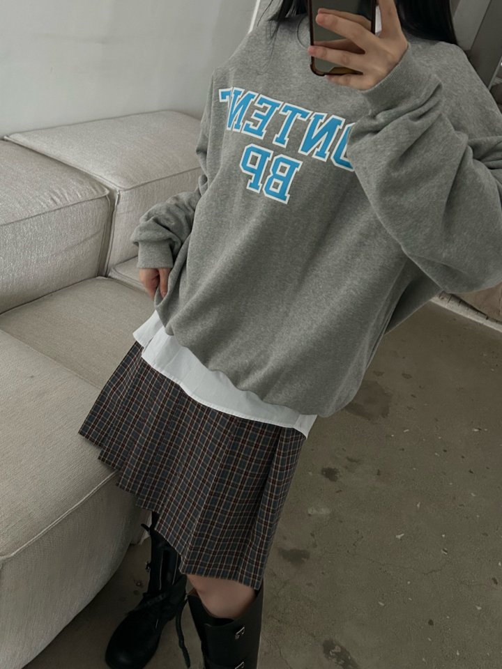 Buckle - Korean Women Fashion - #restrostyle - Content Sweatshirt - 7