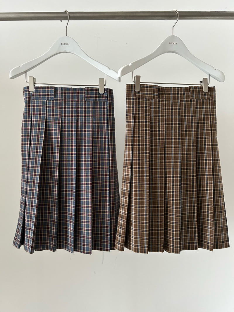 Buckle - Korean Women Fashion - #thatsdarling - Checkcheck Skirt - 12