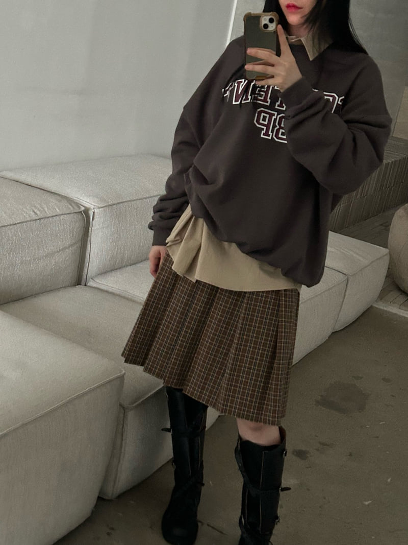 Buckle - Korean Women Fashion - #thelittlethings - Content Sweatshirt - 11