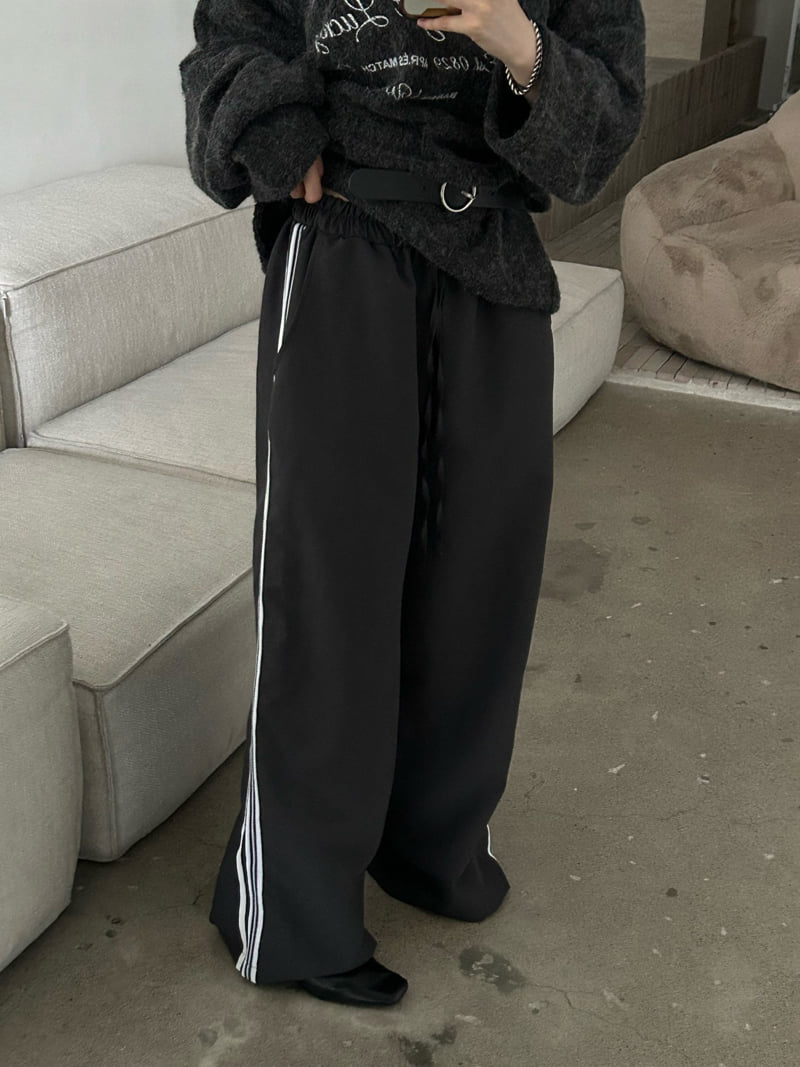 Buckle - Korean Women Fashion - #thelittlethings - Double Tape Pants - 10