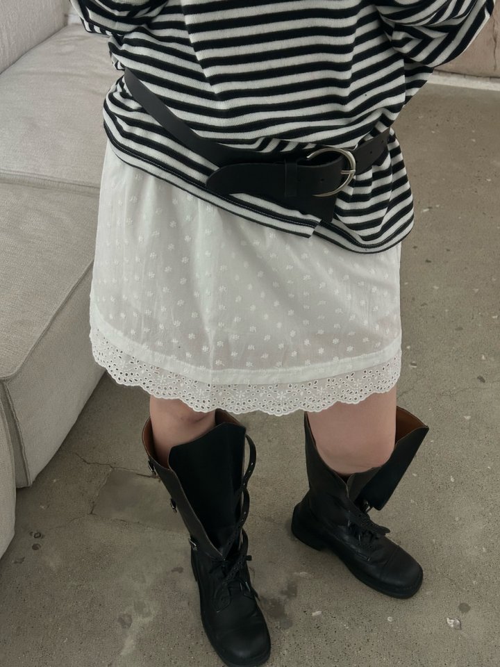 Buckle - Korean Women Fashion - #vintageinspired - Flower Bloom Skirt