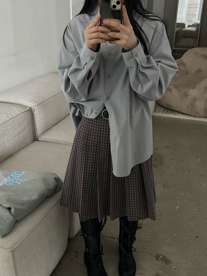 Buckle - Korean Women Fashion - #vintagekidsstyle - Checkcheck Skirt - 7