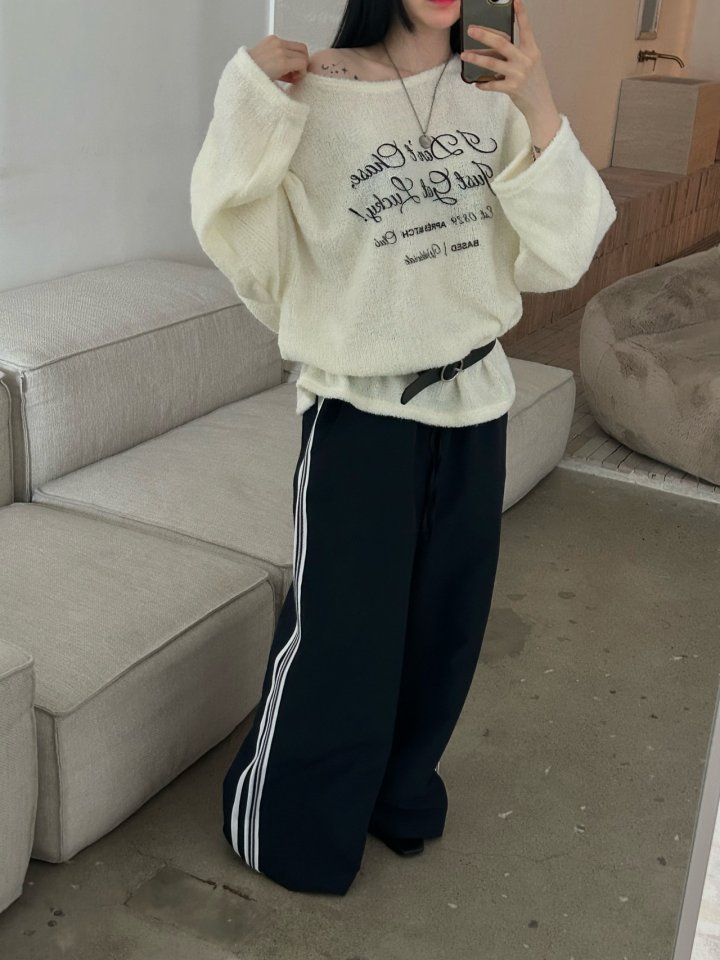 Buckle - Korean Women Fashion - #vintageinspired - Double Tape Pants - 4