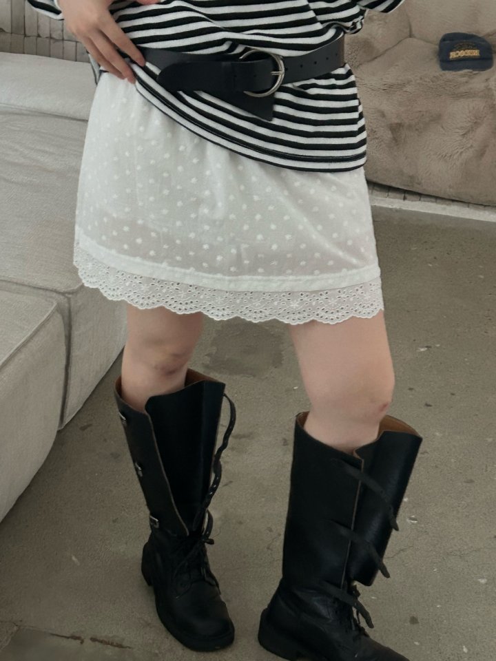 Buckle - Korean Women Fashion - #vintagekidsstyle - Flower Bloom Skirt - 2