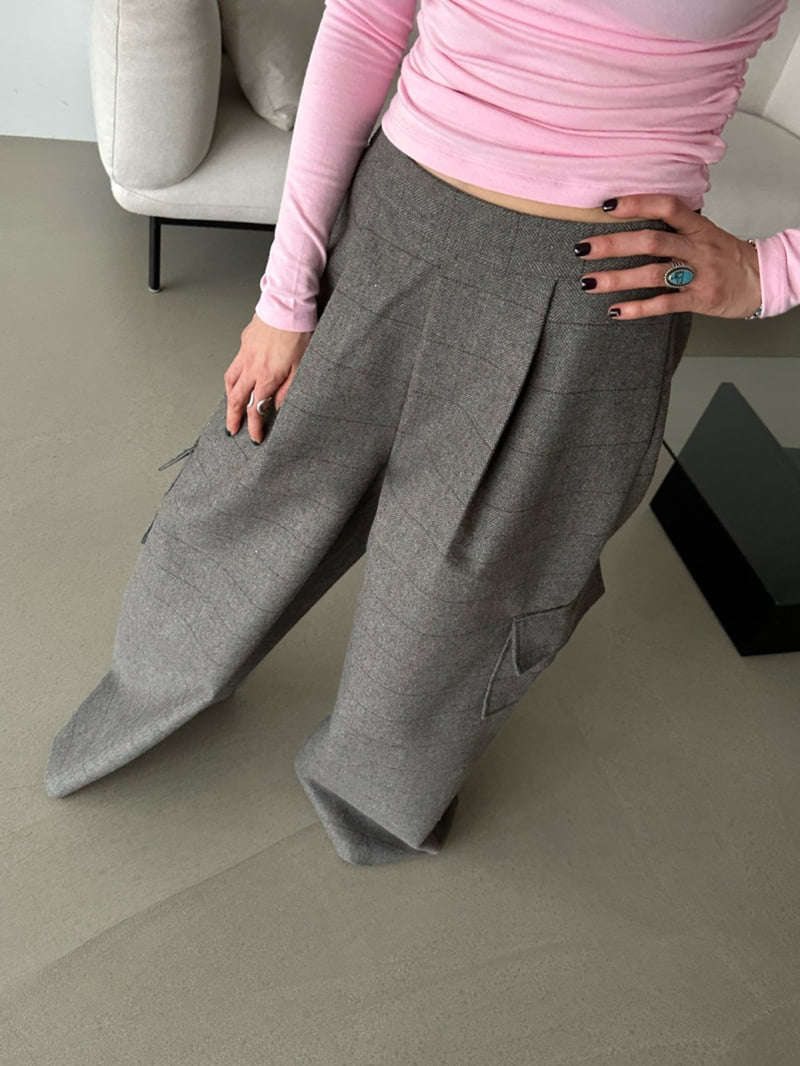 Chavi - Korean Women Fashion - #momslook - Herringbone Check Slacks - 10