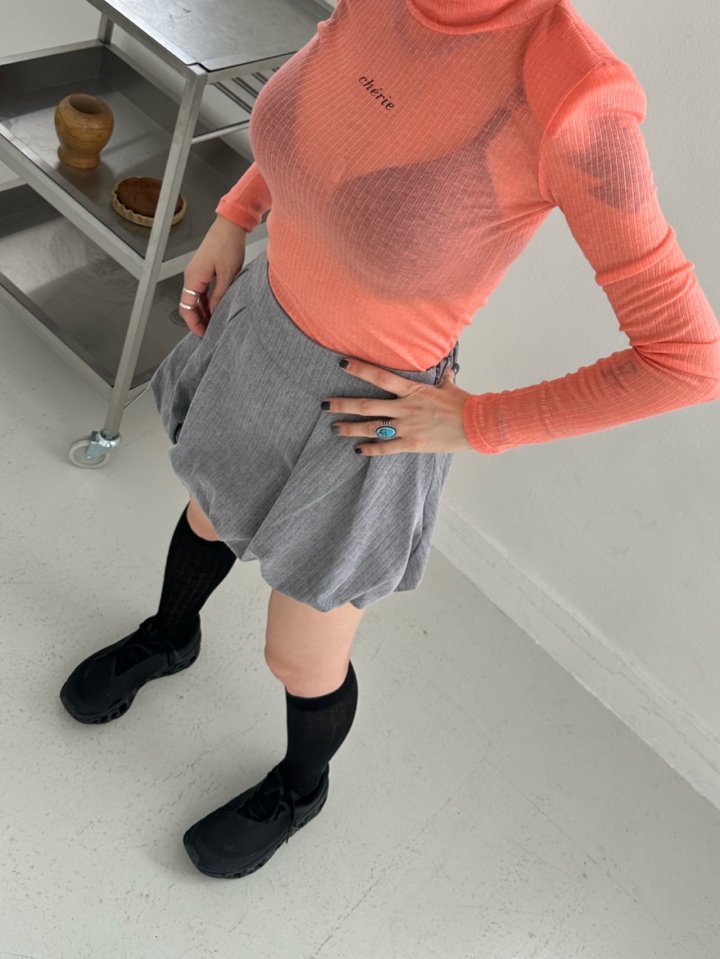 Chavi - Korean Women Fashion - #momslook - Pig Balloon Skirt Pants - 3