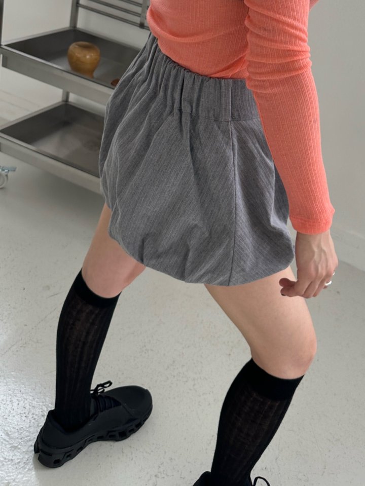 Chavi - Korean Women Fashion - #momslook - Pig Balloon Skirt Pants - 5