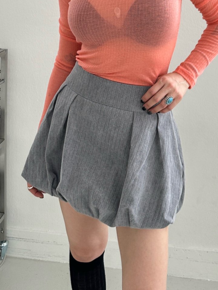 Chavi - Korean Women Fashion - #momslook - Pig Balloon Skirt Pants - 6