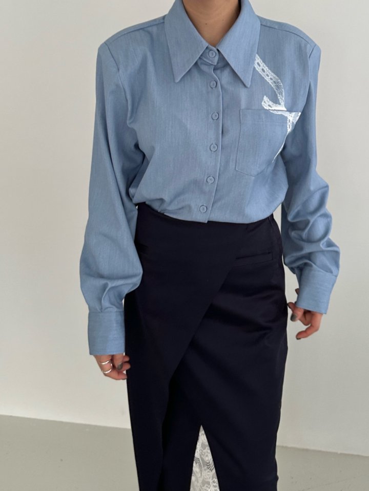 Chavi - Korean Women Fashion - #momslook - Ribbon Shirt - 5