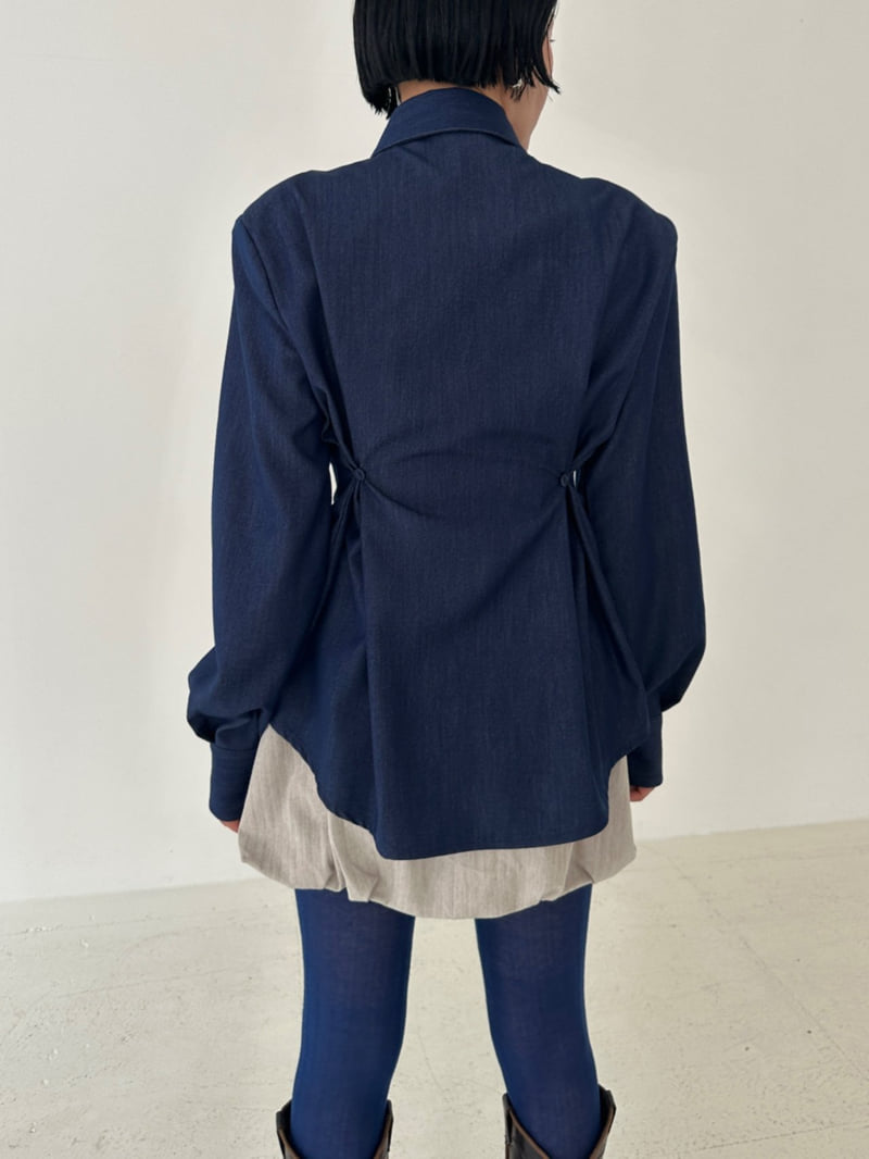 Chavi - Korean Women Fashion - #romanticstyle - Ribbon Shirt - 11