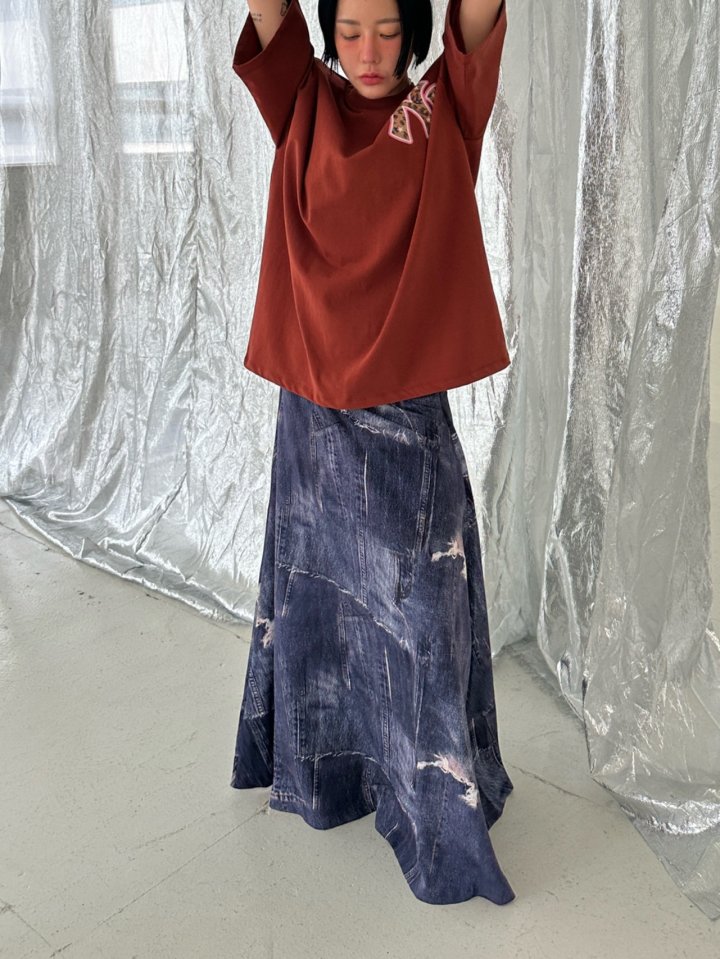 Chavi - Korean Women Fashion - #shopsmall - Denim Patch Skirt - 10