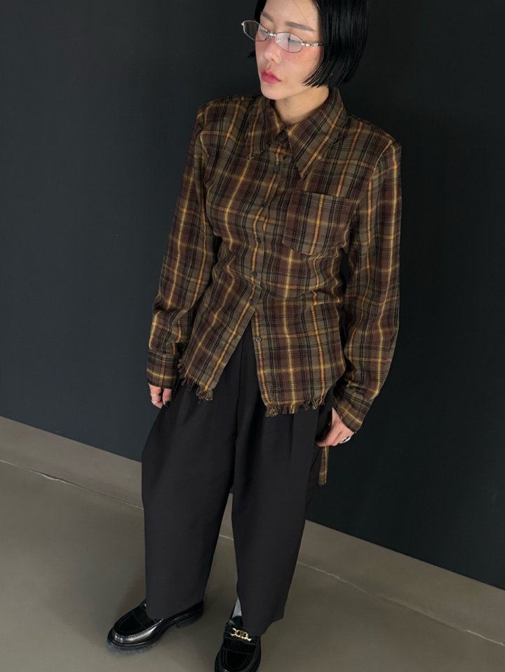 Chavi - Korean Women Fashion - #thatsdarling - Check Vintage Shirt - 2