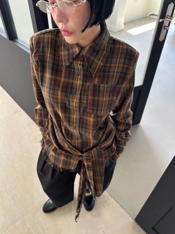 Chavi - Korean Women Fashion - #thelittlethings - Check Vintage Shirt - 3