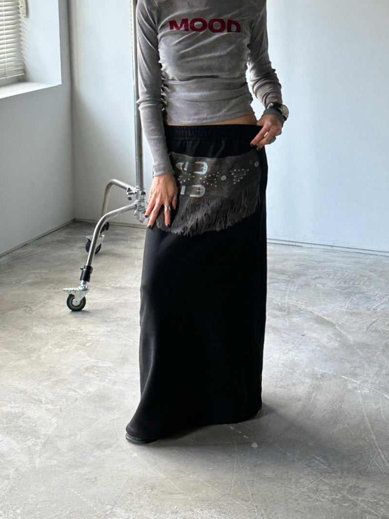 Chavi - Korean Women Fashion - #womensfashion - Sweat Belt Skirt - 12