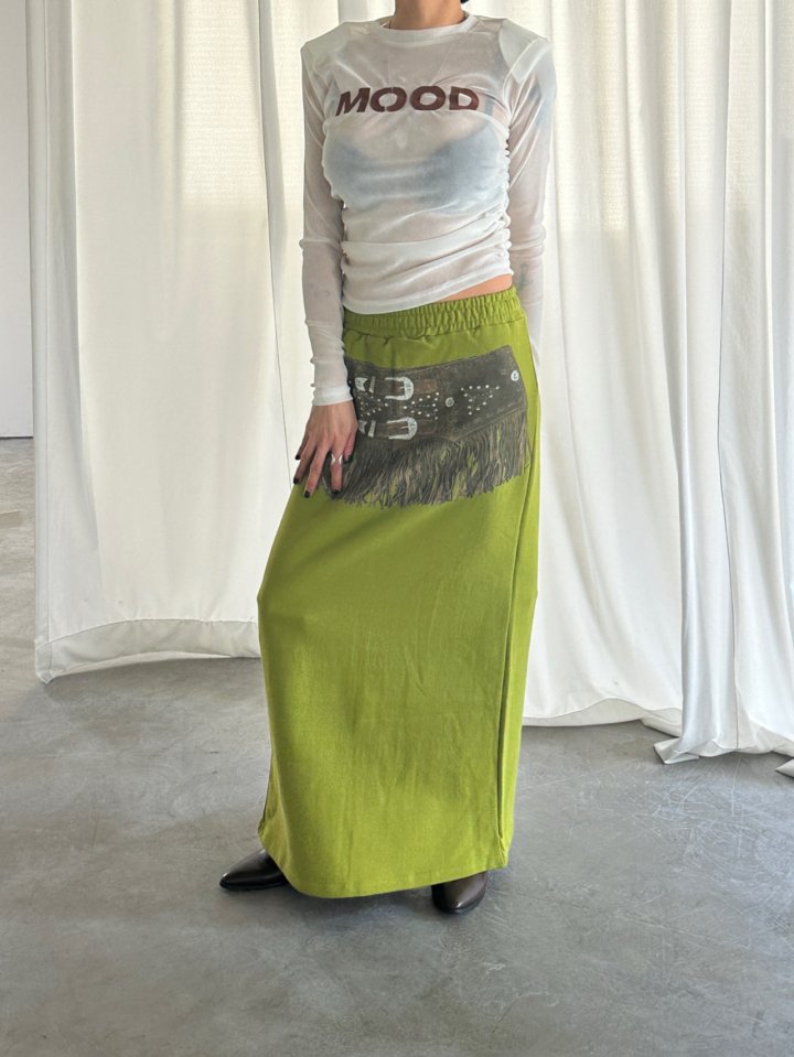 Chavi - Korean Women Fashion - #momslook - Sweat Belt Skirt - 4