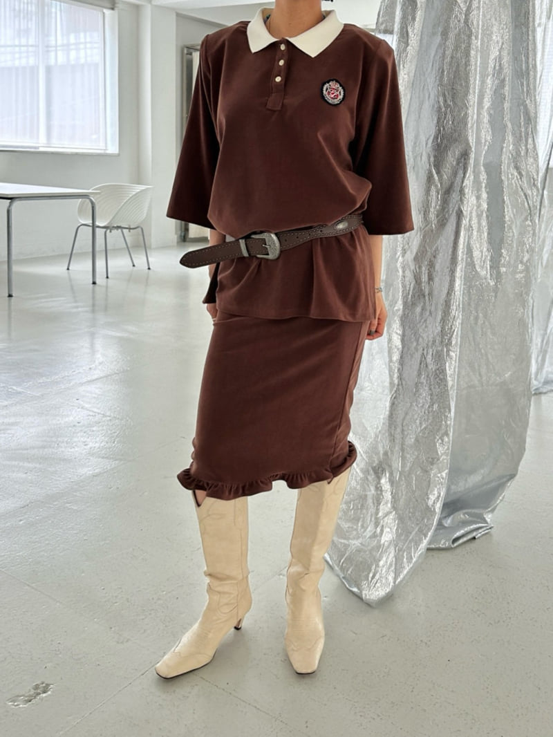 Chavi - Korean Women Fashion - #womensfashion - Velvet Collar Set - 12