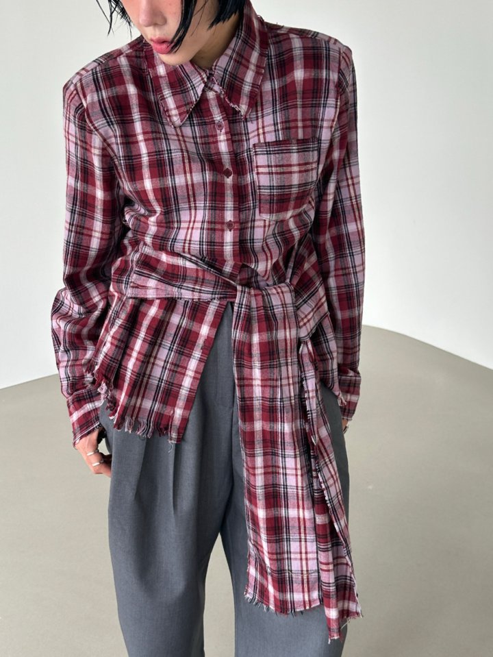 Chavi - Korean Women Fashion - #womensfashion - Check Vintage Shirt - 7