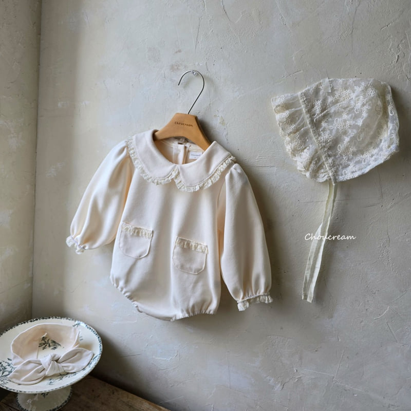 Choucream - Korean Baby Fashion - #babyboutique - Collar Lace Suit - 5