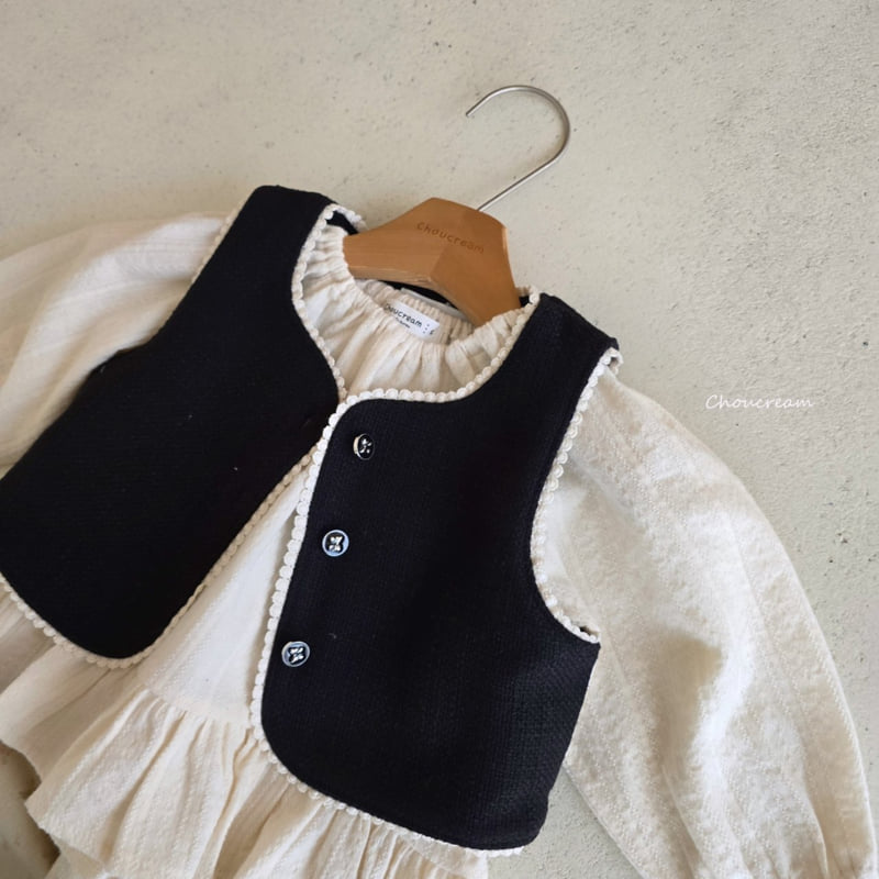 Choucream - Korean Baby Fashion - #babyboutique - Biang Tweed Vest - 7