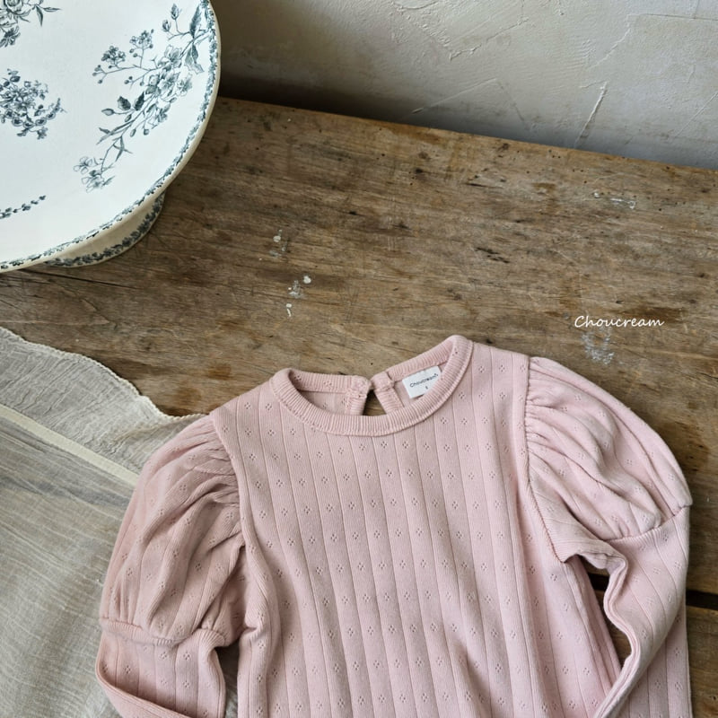 Choucream - Korean Baby Fashion - #babyboutiqueclothing - Eyelet Puff Tee (Autumn) - 10