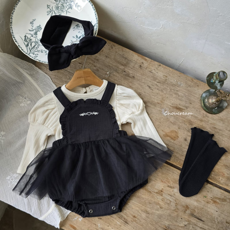 Choucream - Korean Baby Fashion - #babyboutiqueclothing - Anna Suspender Tutu Suit - 7