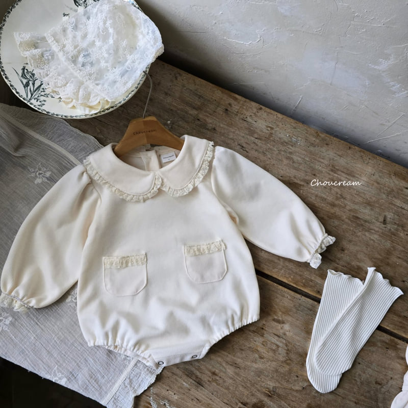 Choucream - Korean Baby Fashion - #babyboutiqueclothing - Collar Lace Suit - 6