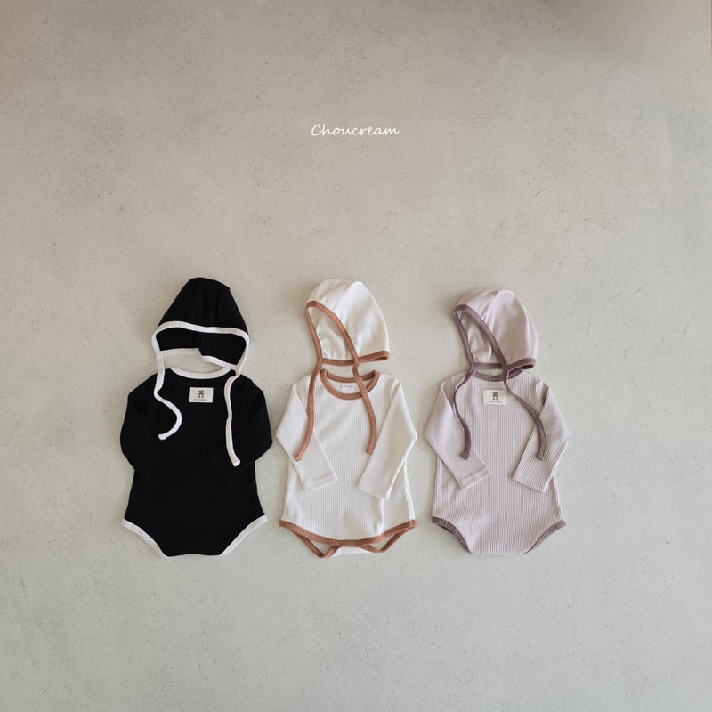Choucream - Korean Baby Fashion - #babyboutiqueclothing - Ribbed Suit (with Bonnet Set)