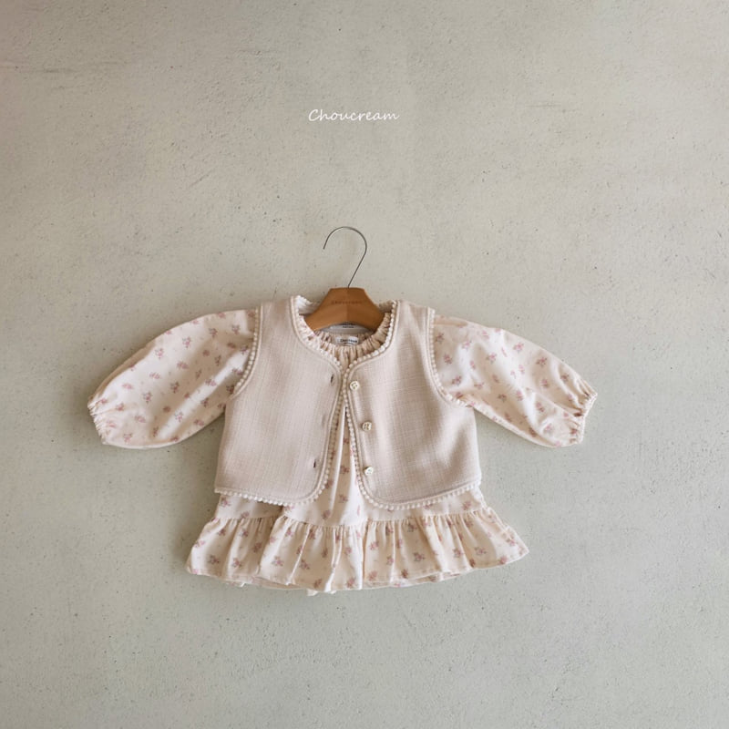 Choucream - Korean Baby Fashion - #babyboutiqueclothing - Biang Tweed Vest - 8