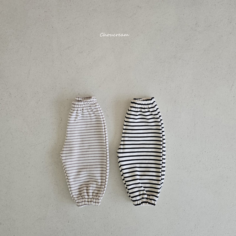 Choucream - Korean Baby Fashion - #babyclothing - Stripe Jogger Pants - 5