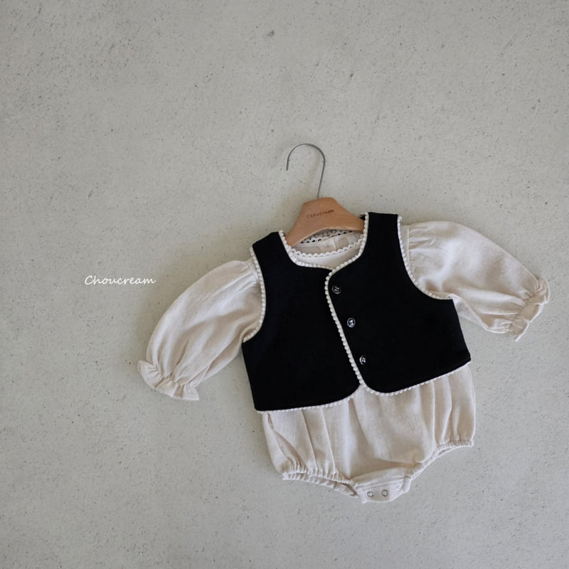 Choucream - Korean Baby Fashion - #babyclothing - Biang Tweed Vest - 9