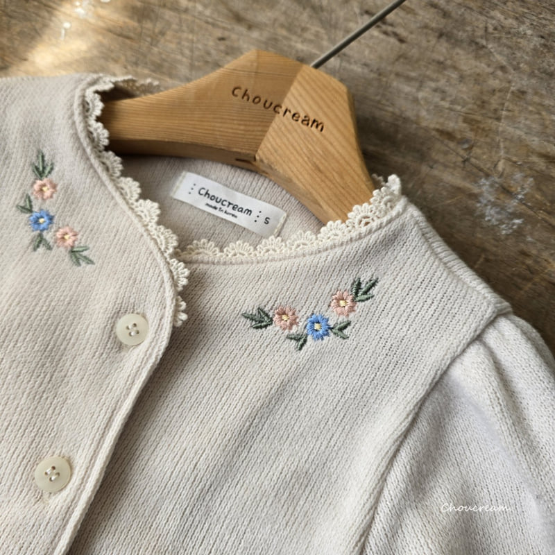 Choucream - Korean Baby Fashion - #babyfashion - Embroidered Knit Cardigan - 10