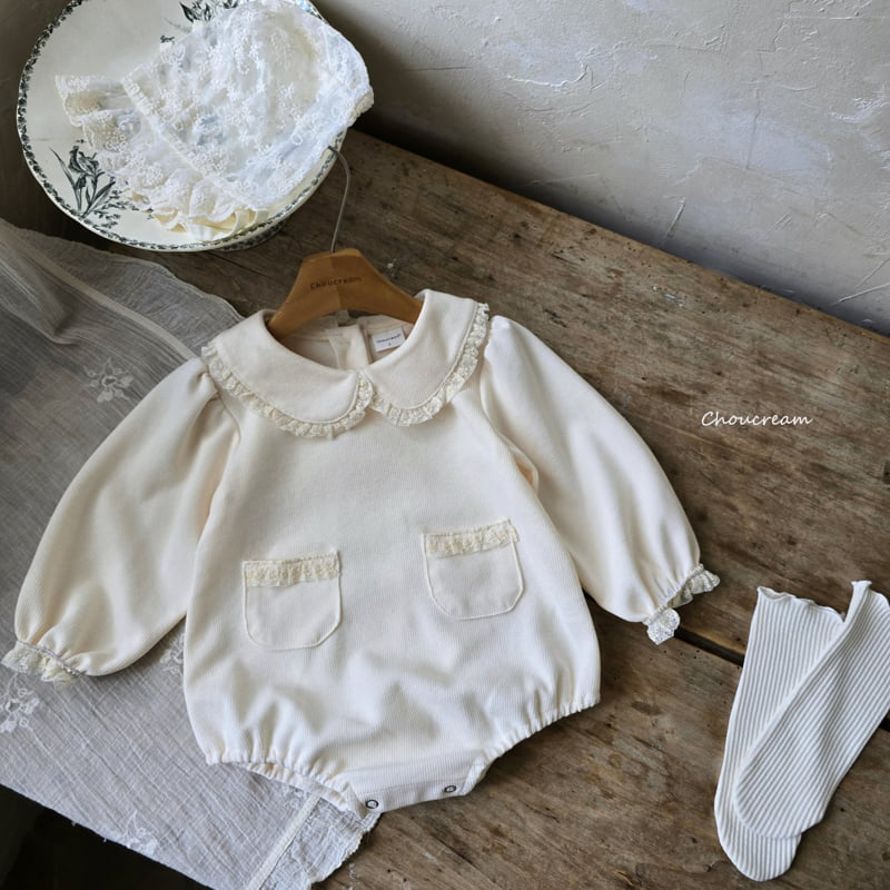 Choucream - Korean Baby Fashion - #babyfashion - Collar Lace Suit - 8