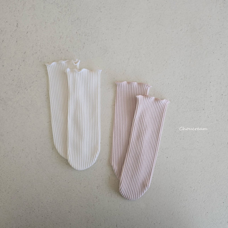 Choucream - Korean Baby Fashion - #babyfashion - Bebe Ribbed Socks - 2