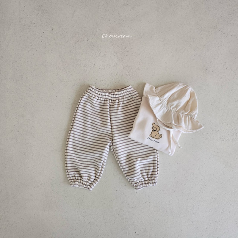 Choucream - Korean Baby Fashion - #babyfever - Stripe Jogger Pants - 7