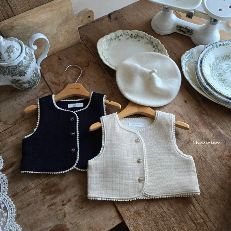 Choucream - Korean Baby Fashion - #babyfever - Biang Tweed Vest - 11