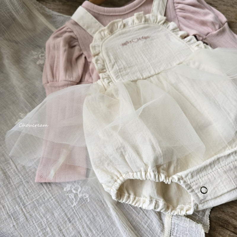 Choucream - Korean Baby Fashion - #babygirlfashion - Anna Suspender Tutu Suit - 11