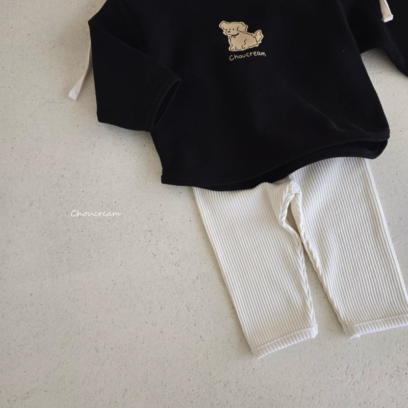 Choucream - Korean Baby Fashion - #babygirlfashion - Ribbed Pants - 6