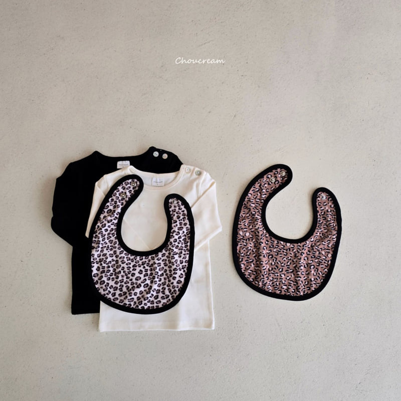 Choucream - Korean Baby Fashion - #babygirlfashion - Leopard Bib - 2