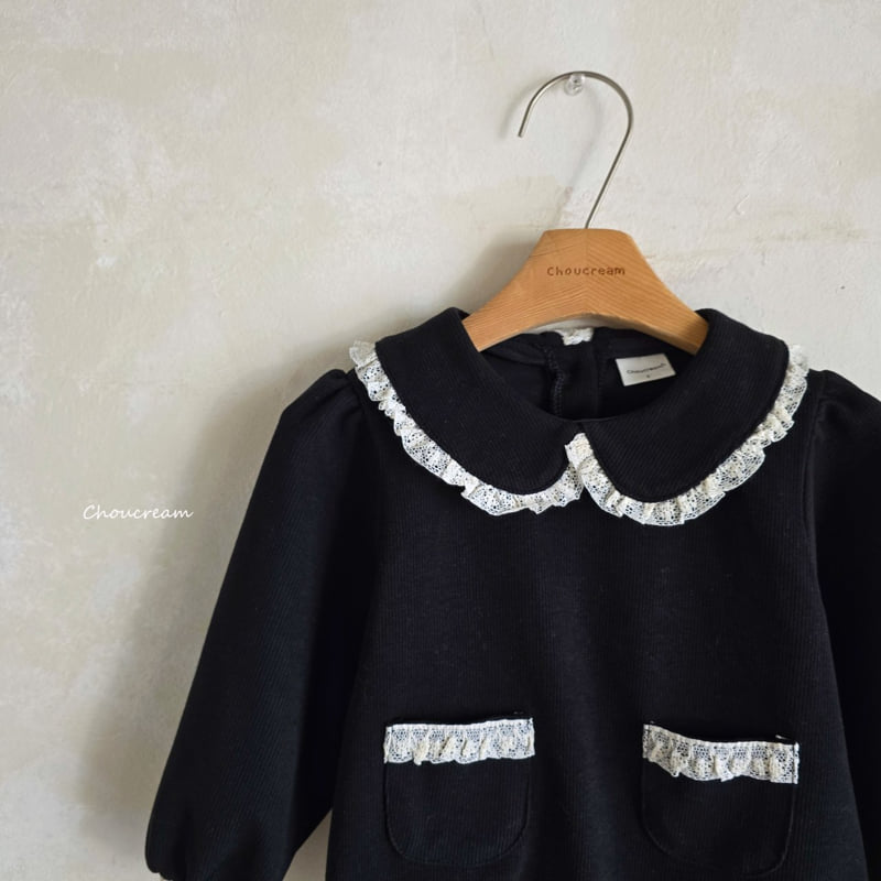 Choucream - Korean Baby Fashion - #babylifestyle - Collar Lace Suit - 11