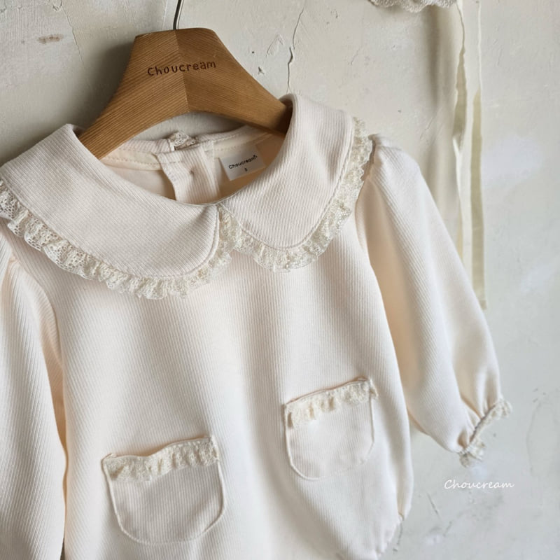Choucream - Korean Baby Fashion - #babyoninstagram - Collar Lace Suit - 12