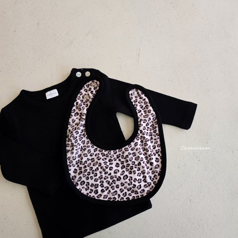 Choucream - Korean Baby Fashion - #babyootd - Leopard Bib - 5